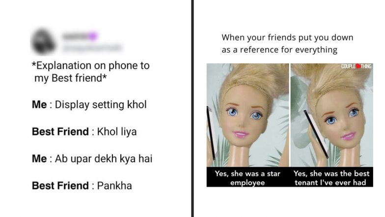 Friendship Day 2021 Funny Memes and Jokes: Tag Your BFFs on These Relatable Post to Let Them Know That Life’s Better with Them in It!