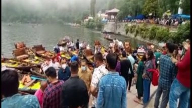 India News | Tourists Flout Covid Protocols in Nainital