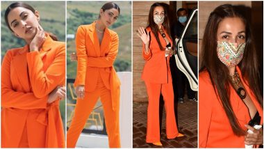 Fashion Faceoff: Kiara Advani or Malaika Arora, Whose Tangerine Pantsuit Will You Pick?