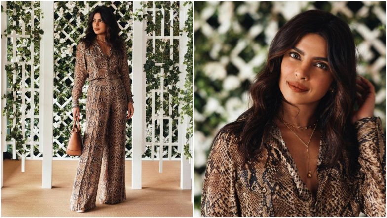Yo or Hell No? Priyanka Chopra Jonas' Animal Print Co-ord Set by Ralph Lauren