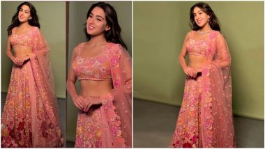 Yo or Hell No? Sara Ali Khan's Floral Embellished Lehenga Choli By Mishru