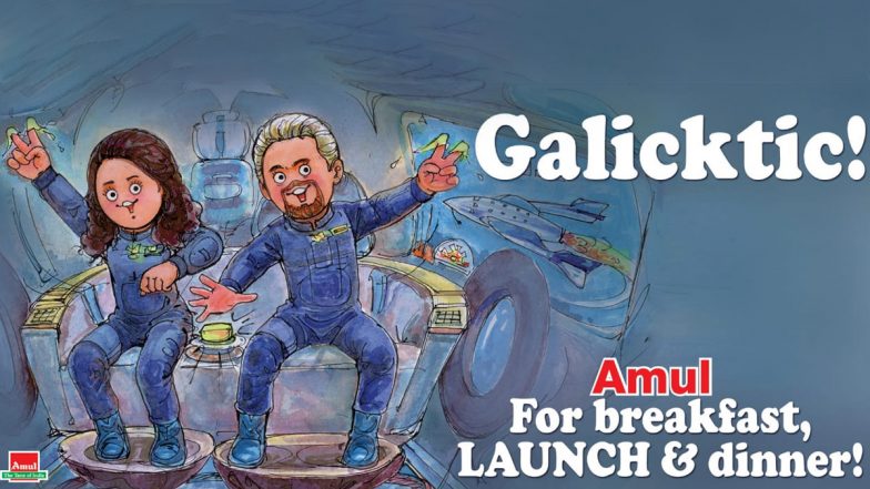 Amul Topical Celebrates Richard Branson’s Virgin Galactic Spaceflight With Sirisha Bandla; See Pic