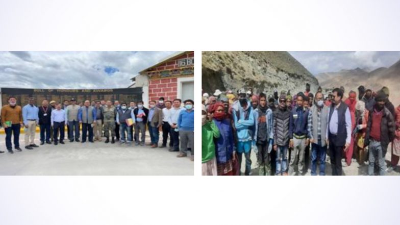 Leh: CLC Reviews Implementation of Labour Laws and New Labour Codes With Senior Officials of UT of Ladakh and Project Officials