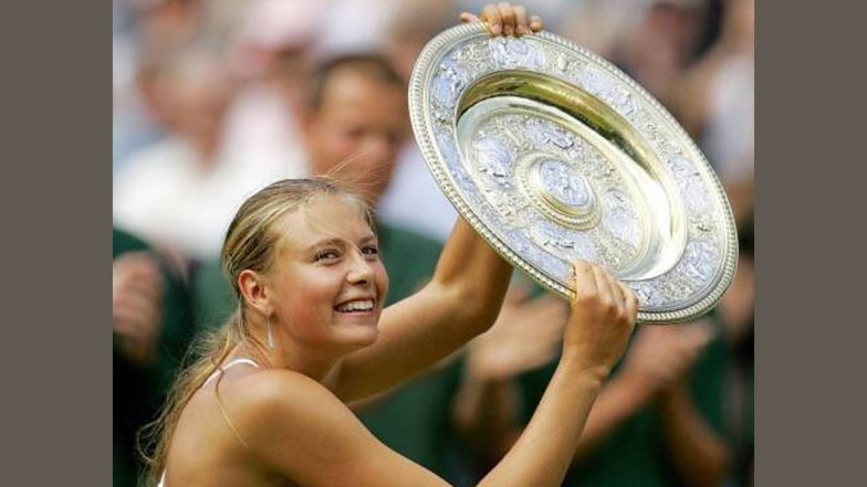 Maria Sharapova Shares Pictures of Her Winning First Wimbledon Title on This Day in 2004