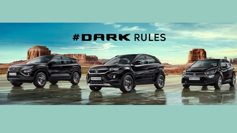 Tata Motors Introduces Dark Edition Models of Altroz, Nexon, Nexon EV & Harrier; Check Prices, Features & Specifications