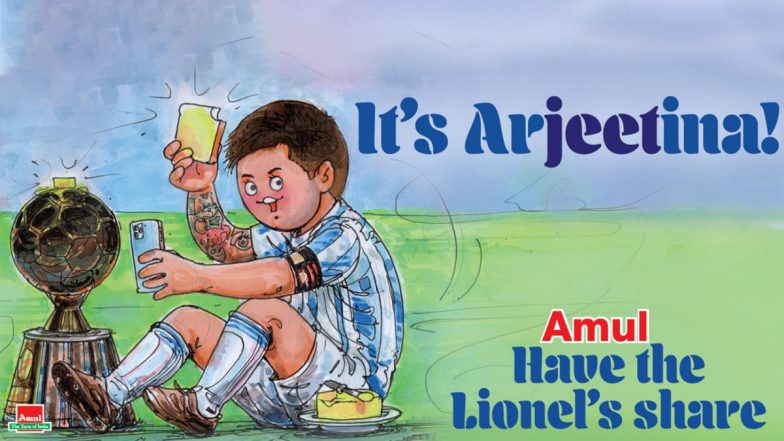 Amul Releases Topical Featuring Lionel Messi After Argentina Win Copa America 2021, Check Post