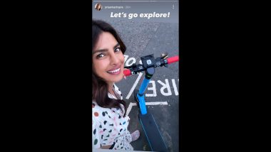 Priyanka Chopra Explores London on a Scooter, Looks Excited for Her Trip
