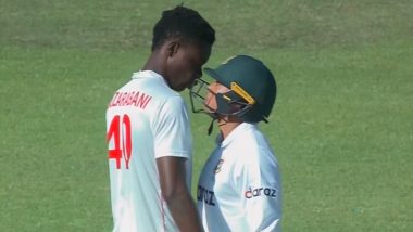 Taskin Ahmed Dances, Gets Involved With Blessing Muzarabani in Heated Clash During ZIM v BAN Test, Watch Video