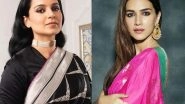 Entertainment News | Kangana Ranaut Sends Best Wishes to Kriti Sanon for Her Upcoming Film 'Mimi'