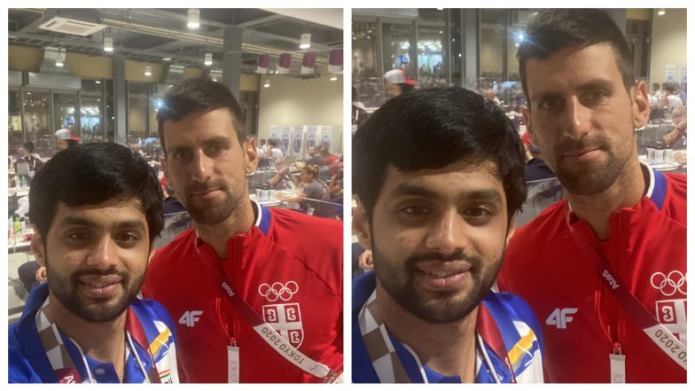 Sai Praneeth Shares a Selfie With Novak Djokovic Ahead of Tokyo Olympics 2020 (See Pic)