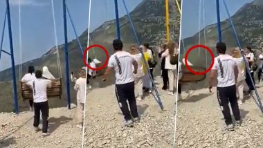 Russia: Two Women Fall Off 6000 Feet Cliff Swing Over Sulak Canyon in Dagestan (Watch Video)