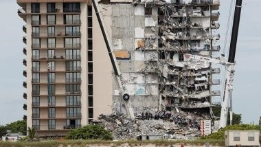World News | Partially Collapsed Florida Condo to Be Demolished