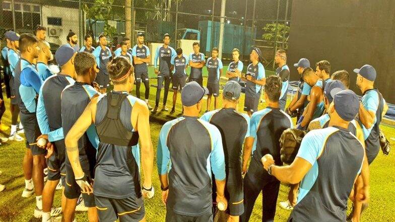 Team India Sweats it Out in the Nets Under Floodlights Ahead of IND vs SL 1st ODI 2021, BCCI Shares Picture