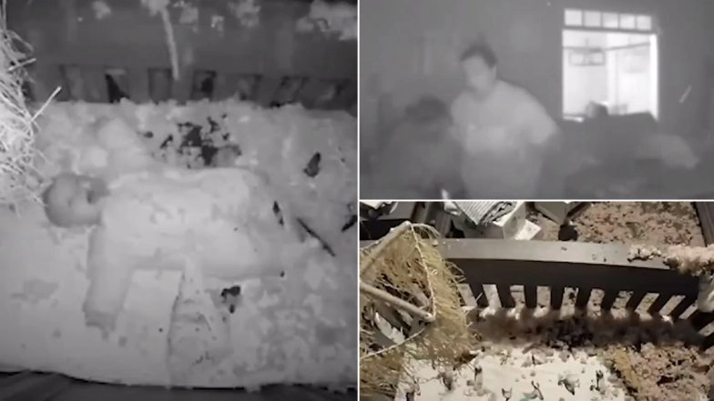 Baby Monitor Captures Terrifying Moment of an Oak Tree Crashing Into Five-Month-Old’s Crib (Watch Video)