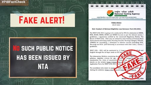 NEET-UG Exam to Be Conducted on September 5, 2021? PIB Fact Check Debunks Fake News, Reveals Truth Behind Viral Public Notice