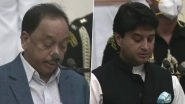 Modi Cabinet Reshuffle: Narayan Rane and Jyotiraditya Scindia, Both Former Congress Leaders, Take Oath As Cabinet Ministers