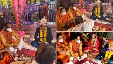 Shivraj Singh Chouhan Performs 'Kanyadaan' Ritual During Wedding of His 3 Adopted Daughters at Temple in Vidisha (See Pics)