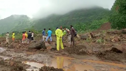 Maharashtra Landslides: 53 Bodies Recovered From Landslide Site in Taliye Village in Raigad