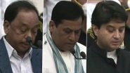 Modi Cabinet 2.0: Narayan Rane, Sarbananda Sonowal, Jyotiraditya Scindia Inducted; 12 Ministers Exit Including Harsh Vardhan & Prakash Javadekar; Check Full List