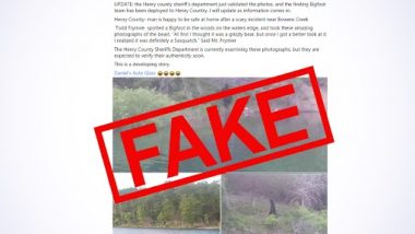 Bigfoot Spotted in Henry County in Virginia, US? Old Photo of the Ape-Like Creature Walking in the Woods Shared With Fake Claim