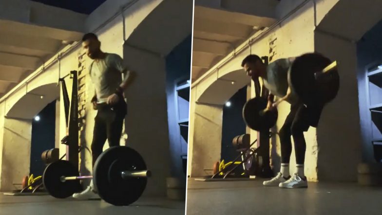 Virat Kohli Sweats It Out in Gym Ahead of Test Series Against England (Watch Video)