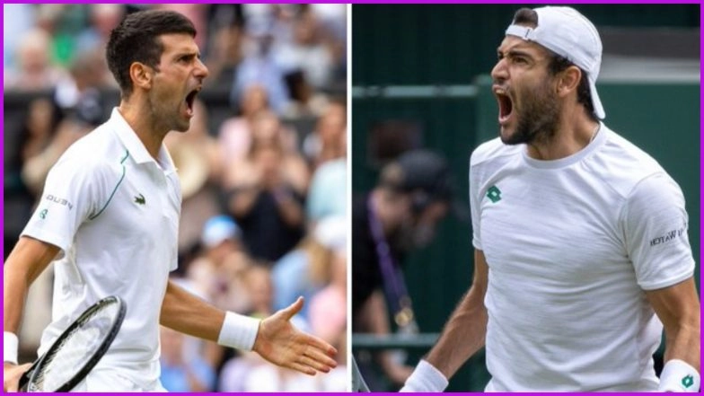 Novak Djokovic vs Matteo Berrettini, Wimbledon 2021 Live Streaming Online: How to Watch Free Live Telecast of Men's Singles Final Tennis Match in India?
