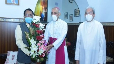 India News | Arch Bishop Ferrao Calls on Goa Governor