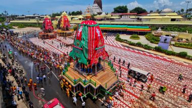 Jagannath Puri Rath Yatra 2021 Live Streaming: Watch Live Telecast of Puri's Chariot Festival on Youtube Channel of DD Odia