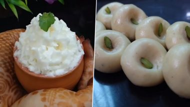 Krishna Janmashtami 2021 Sweets Recipe: From Peda to Makhan Mishri Bhog, Irresistible Sweets To Prepare at Home for Gokulashtami Celebration (Watch Videos)