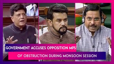 Piyush Goyal, Other Ministers Accuse Opposition MPs Of Obstruction During Monsoon Session