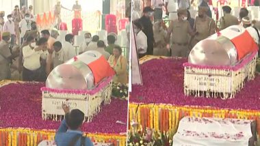 Kalyan Singh Dies: Former UP Chief Minister to Be Cremated at Narora Ghat in Bulandshahr Today