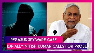 Nitish Kumar Calls For Probe In Pegasus Spyware Case, JDU First BJP Ally To Do So