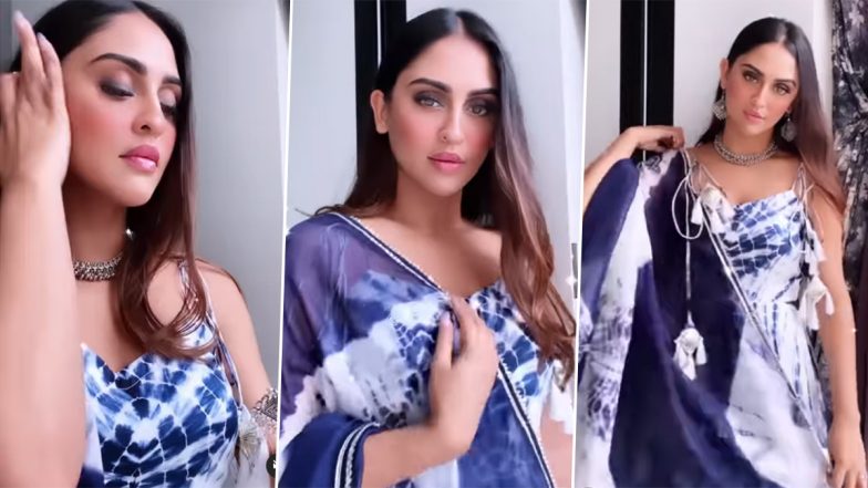 Krystle D’Souza Looks Ethereal In a Stunning Tie-Dye Traditional Outfit, View Latest Insta Reel