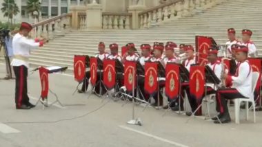 75 Years of Independence: Military Band Plays 'Ae Mere Watan Ke Logon' in Front Vidhana Soudha (Watch Video)