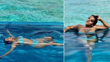 Bhojpuri Sensation Monalisa Flaunts ‘Tan Lines’ In a Sexy Powder Blue Bikini, Shares ‘Good Times’ Pics From Maldives Vacay