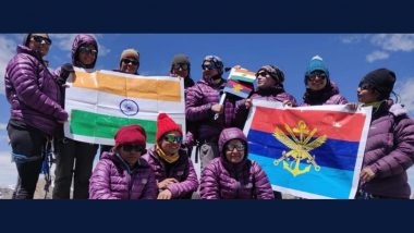 Azadi Ka Amrut Mahotsav: All Women Tri-Services Mountaineering Team Successfully Summits Mt Manirang in Himachal Pradesh