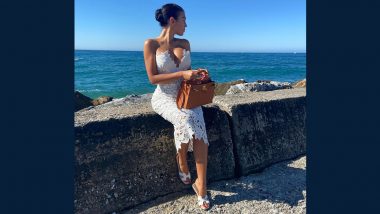 Cristiano Ronaldo’s Girlfriend Georgina Rodiguez Glows Bright In Gorgeous White Crochet Bodycon Dress, See Pics