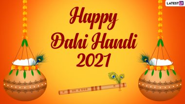 Happy Dahi Handi 2021 Greetings: Send Latest Bal Gopal HD Images, WhatsApp Messages and Krishna Janmashtami Wallpapers To Celebrate the Joyous Hindu Festival