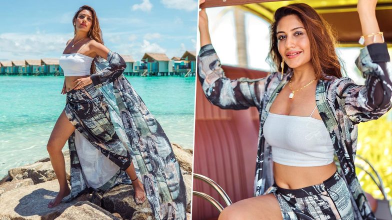 Surbhi Chandna Sets Temperature Soaring In White Bandeau Top and Thigh-Slit Skirt, Says ‘Grateful For All The Good Times’