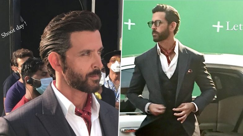 Hrithik Roshan Looks Dashing in a Black Tuxedo As He Shoots for a New Project (View Pics)