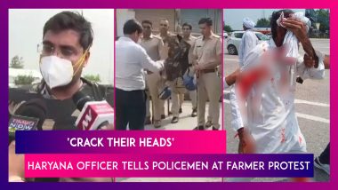 Ayush Sinha, SDM Caught On Camera Ordering Police To 'Break Heads' At Farmer Protest, To Face Disciplinary Action