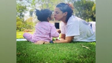 Entertainment News | Neha Dhupia's Daughter Accompanies Her for a Shoot