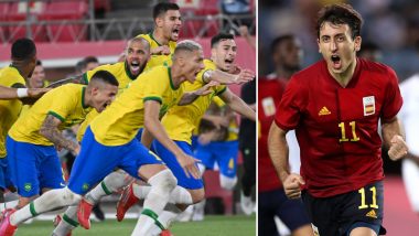 Brazil vs Spain, Tokyo Olympics 2020 Live Streaming Online On SonyLIV: TV Channel Broadcasting Men’s Football Tournament Final at Summer Games And Free Live Telecast Details