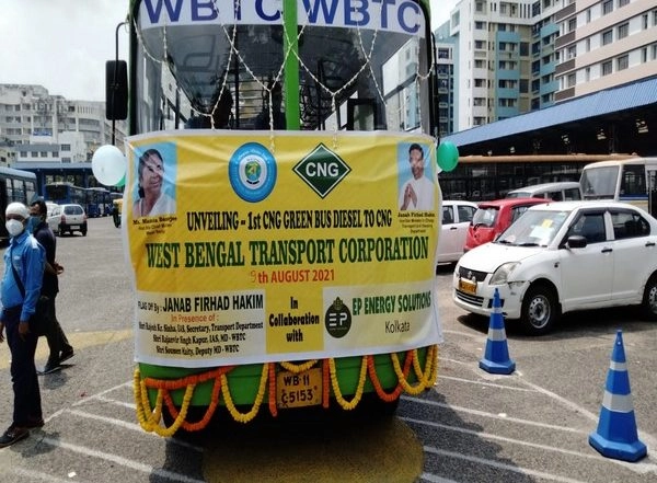 India News | West Bengal Transport Corporation Inaugurates Kolkata's First Public CNG Bus