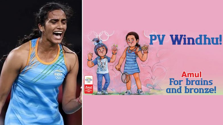 Amul Congratulates PV Sindhu For Winning Olympic Bronze Medal At Tokyo 2020 In Latest Topical