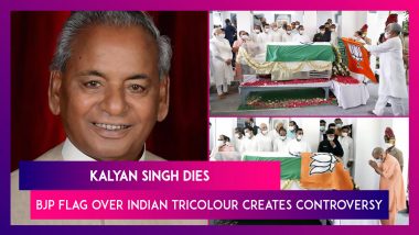 Kalyan Singh Dies, BJP Flag Over Indian Tricolour Creates Controversy At Former UP CM's Prayer Meet