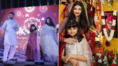 Aishwarya Rai Bachchan, Aaradhya, Abhishek Bachchan Perform At The Wedding Function Of Their Actress' Cousin (Watch Video)