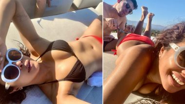 Priyanka Chopra Jonas Is 'Snack' For Hubby Nick Jonas in This Sexy Black and Red String Bikini, View Raunchy Pics of Hot Couple!