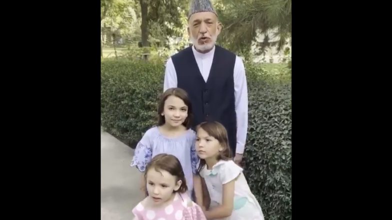 Former Afghanistan President Hamid Karzai Says, I Am Here in Kabul With My Girls, Urges Taliban To Protect People and Asks Citizens To Remain Calm