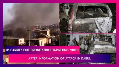 Afghanistan: US Carries Out Drone Strike Targeting 'VBIED' After Intelligence Warned Of Another Imminent Attack In Kabul